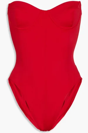 Norma Kamali Corset Mio strapless underwired swimsuit