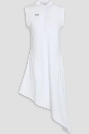 Peter Do Asymmetric cotton-jersey midi dress