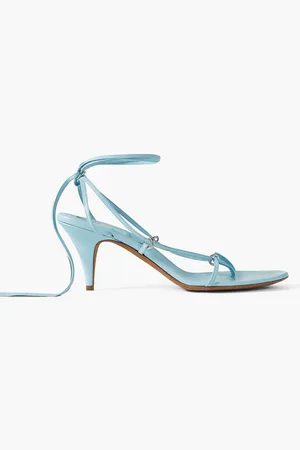 Khaite Marion leather sandals - Blue