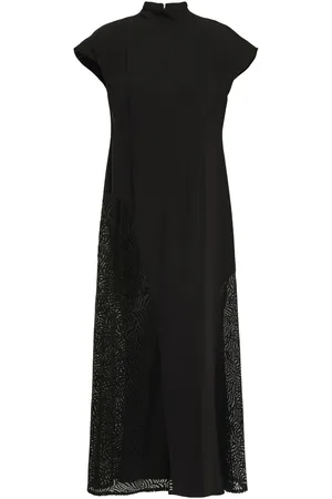 Beaufille Lace-paneled jersey midi dress
