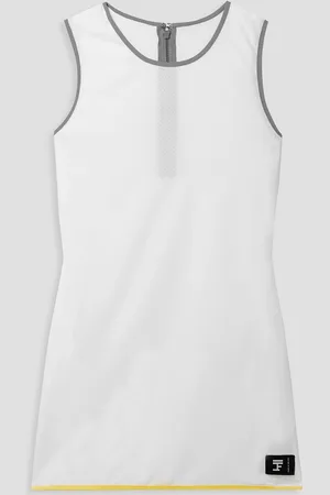 Full Court Press Perforated stretch-jersey tennis dress