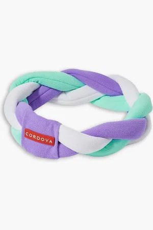 Cordova The Rope Tow color-block braided padded jersey headband - Green