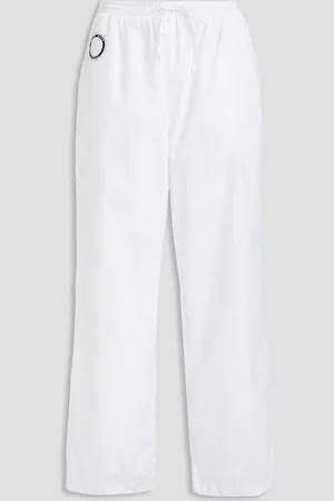 DAVID KOMA Logo-appliquéd shell track pants