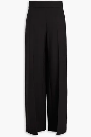 Carolina Herrera Wool-crepe wide-leg pants