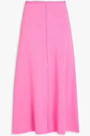 AJE Petal knitted midi skirt