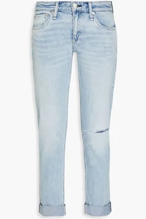 RAG&BONE Faded denim boyfriend jeans - Blue