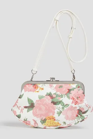 Vetements Floral-print leather shoulder bag