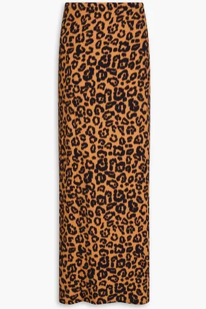 Haight Panneaux leopard-print crepe de chine pareo
