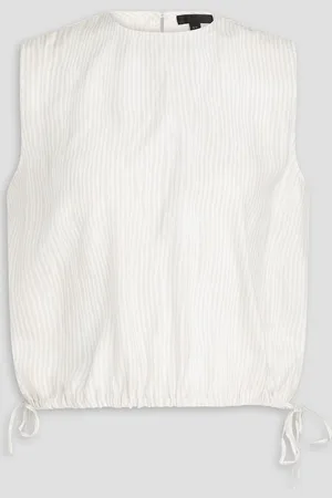 ATM Anthony Thomas Melillo Striped silk top