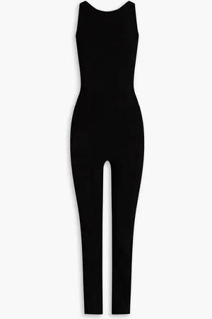Zeynep Arcay Open-back stretch-nit jumpsuit