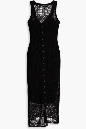 RAG&BONE Mae open-knit cotton-blend midi dress