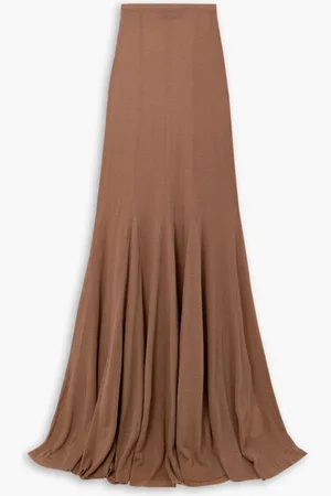 Cortana Jenna wool maxi skirt - Brown