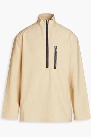 Jacquemus Le Haut cotton-blend twill half-zip jacket - Neutral