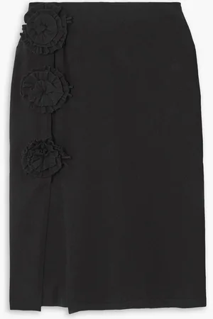 Jean Paul Gaultier Embellished stretch-knit skirt
