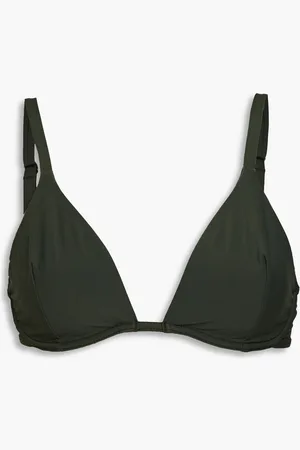 Bondi Born Gisele stretch tringle bikini top - Green