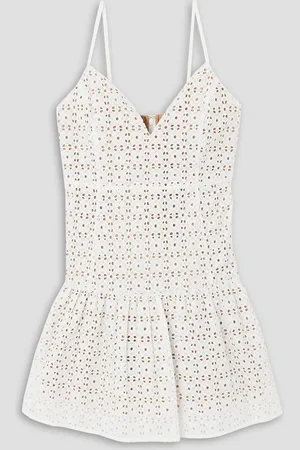Michael Kors Broderie anglaise cotton mini dress
