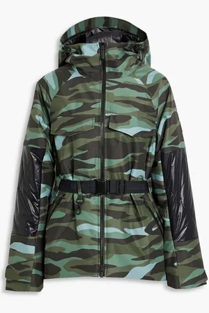 Holden Quilted camouflage-print hooded ski jacket - Green