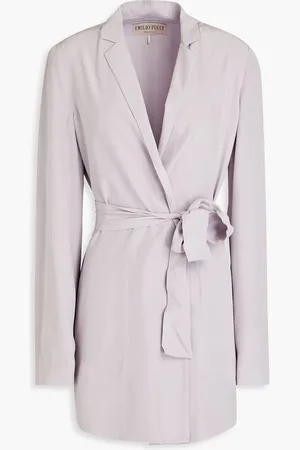 Puccini Silk crepe de chine blazer - Purple