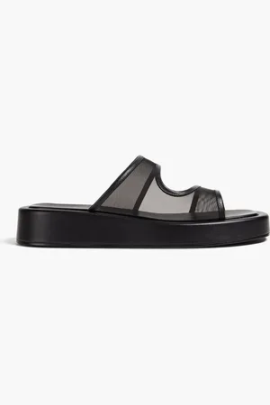 Elleme Gemini mesh and leather sandals