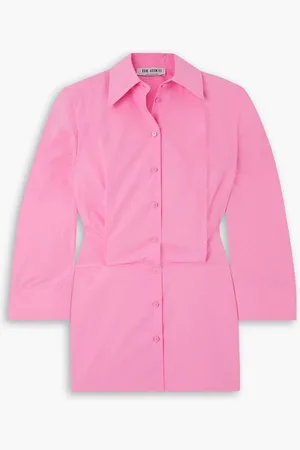 The Attico Margot cotton-poplin mini shirt dress