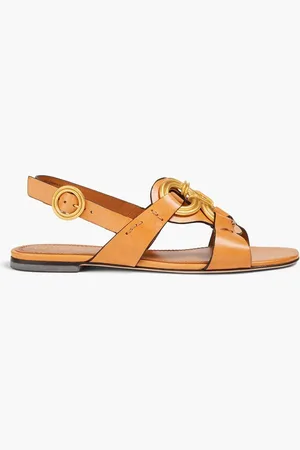Tory Burch Leather slingback sandals - Brown
