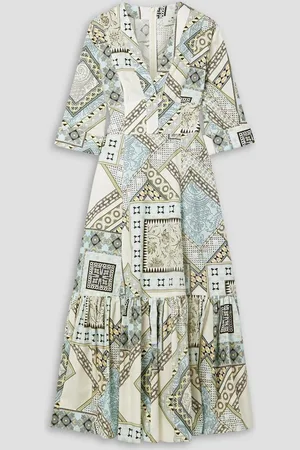 Etro Printed cotton-poplin midi dress