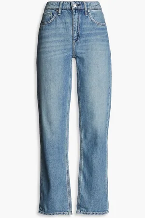 RAG&BONE Dre cropped boyfriend jeans - Blue