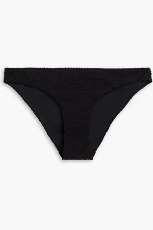 Nanushka Albin stretch-seersucker mid-rise bikini briefs
