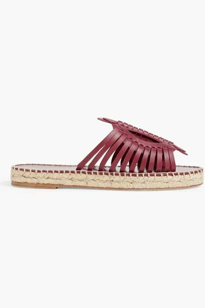Altuzarra Woven leather espadrille sandals - Purple