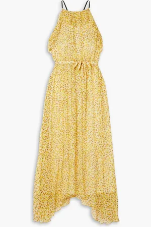 Jason Wu Belted ruffled floral-print silk-chiffon halterneck midi dress
