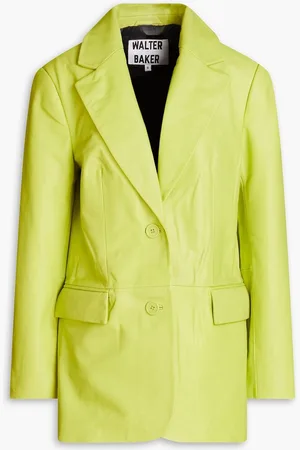 Walter Baker Kira leather blazer - Green