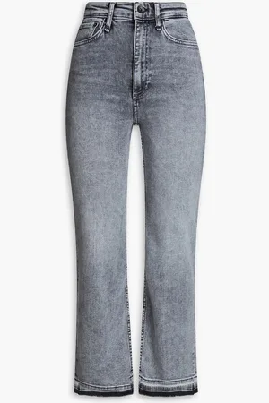 RAG&BONE Casey faded high-rise kick-flare jeans