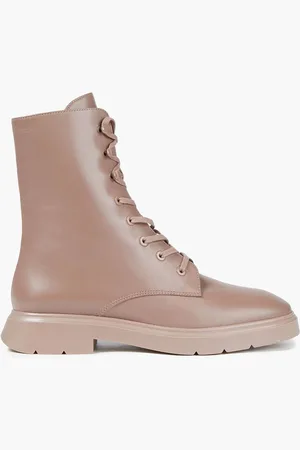 Stuart Weitzman Mckenzee leather combat boots - Neutral