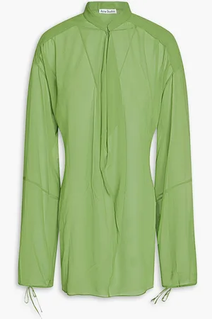 Acne Studios Georgette blouse - Green