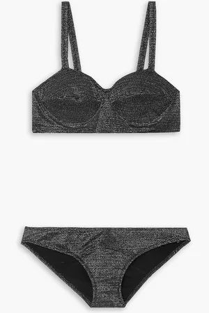 Lisa Marie Fernandez Goldwyn Bullet metallic bikini