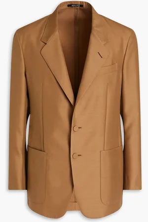 Dunhill Wool and silk-blend blazer - Brown