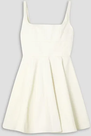 EMILIA WICKSTEAD Mini Mona woven mini dress - White