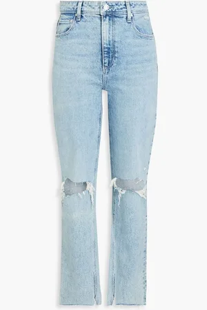 Paige Noella high-rise straight-leg jeans - Blue