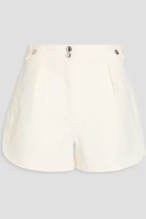 Derek Lam Cotton-blend gabardine shorts - White