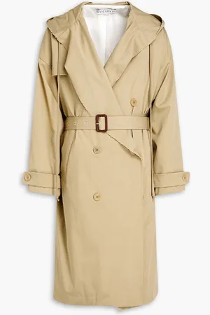 J.W.Anderson Belted cotton-gabardine trench coat - Neutral