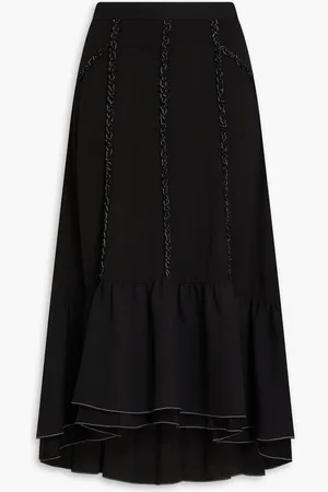 3.1 Phillip Lim Ruffled crepe midi skirt