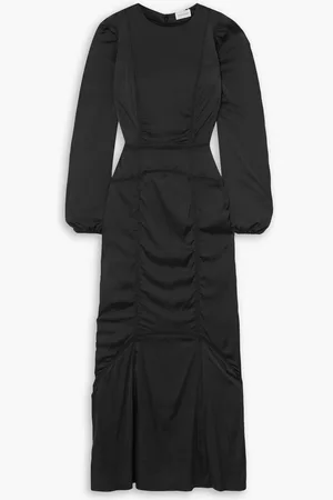 By Malene Birger Ettienne ruched satin maxi dress
