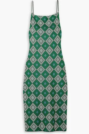 Ahluwalia Ojewale jacquard-knit midi dress