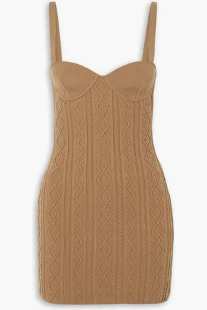Zeynep Arcay Cable-knit mini dress - Brown