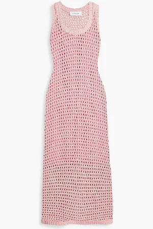 Derek Lam Eliana marled open-knit midi dress