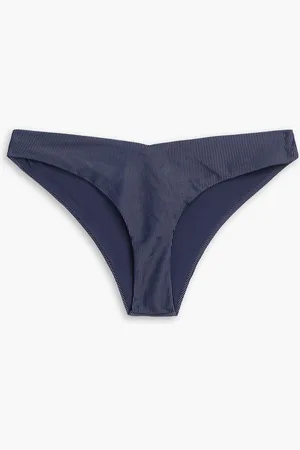 ONIA Chiara ribbed low-rise bikini briefs - Blue