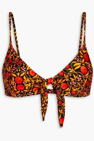 Rebecca Vallance Martine printed triangle bikini top