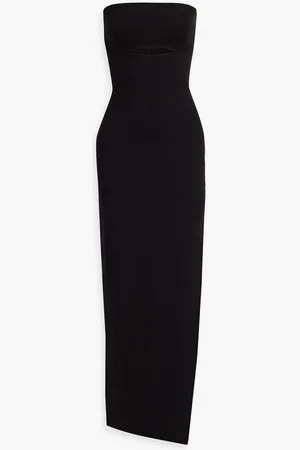 Nicholas Strapless cutout jersey maxi dress