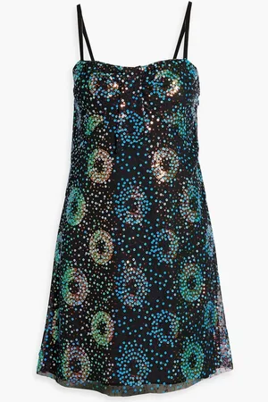 Anna Sui Sequined tulle mini dress