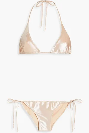 Lisa Marie Fernandez Pamela metallic triangle bikini - Metallic